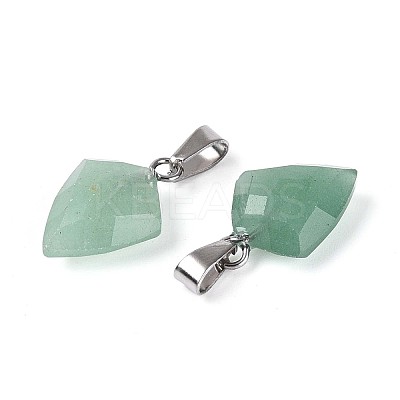 Natural Green Aventurine Pendants G-N349-18P-03-1