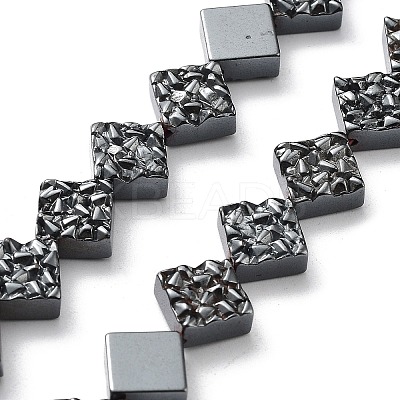 Synthetic Non-Magnetic Hematite Beads Strands G-H303-B15-1