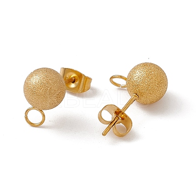 304 Stainless Steel Stud Earring Findings STAS-E179-05E-G-1