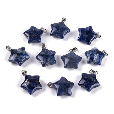 Natural Sodalite Pendants G-Q172-09P-08-1