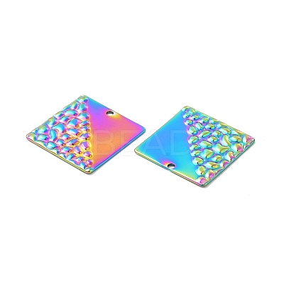 Ion Plating(IP) 304 Stainless Steel Pendants STAS-B032-12MC-1