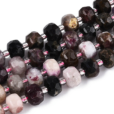 Natural Colorful Tourmaline Beads Strands G-N327-08A-05-1