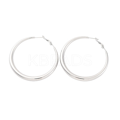 304 Stainless Steel Hoop Earrings EJEW-Z093-01P-02-1