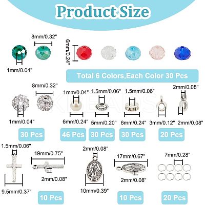DIY Rosay Jewelry Making Finding Kit DIY-AR0002-78-1