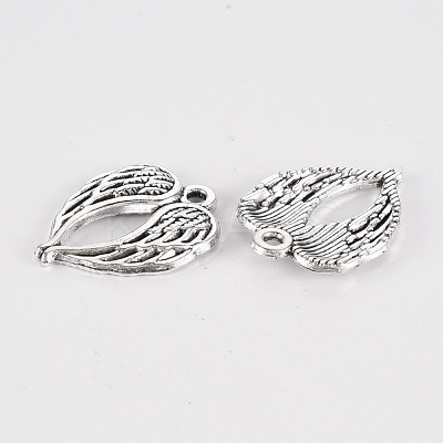 Tibetan Style Alloy Pendants TIBE-N010-56AS-RS-1