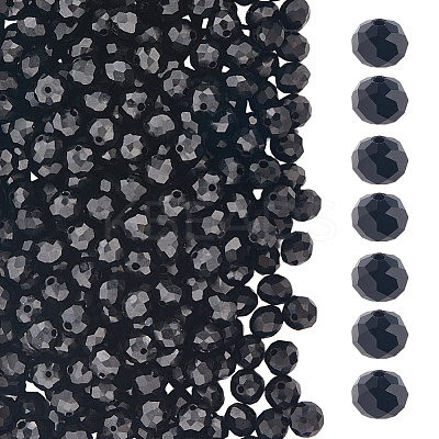 Opaque Solid Color Glass Beads Strands EGLA-LT0001-04B-1