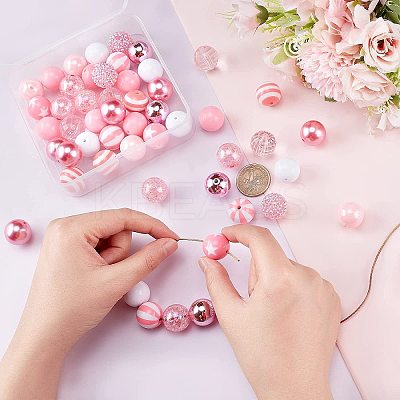 1 Set Opaque Acrylic Beads Set MACR-PH0001-51C-1