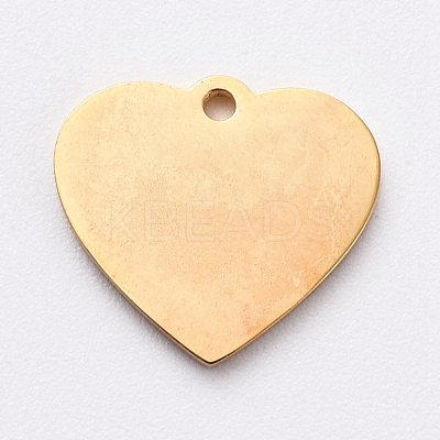 PVD Vacuum Plating 304 Stainless Steel Stamping Blank Tag Charms STAS-G215-12-G02-1