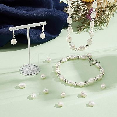 Natural Baroque Pearl Keshi Pearl Beads Strands PEAR-NB0001-49-1