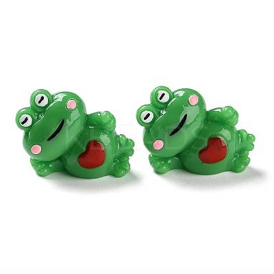 Cartoon Cute Resin 3D Frog Figurines RESI-Z024-01B-1