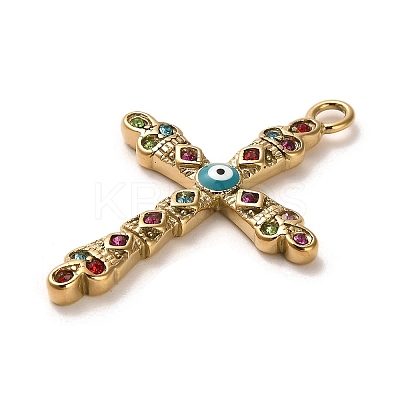 Real 18K Gold Plated 304 Stainless Steel Pendants LS-STAS-M331-02C-G-1