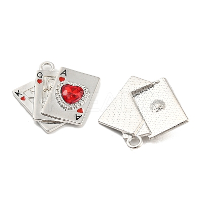 Alloy with Enamel Pendants FIND-G062-22P-1