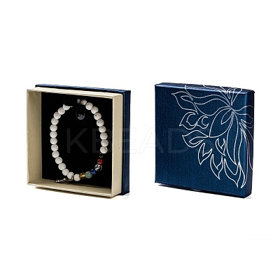 Cardboard Jewelry Bracelet Boxes X-CBOX-E009-02-1