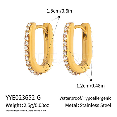 304 Stainless Steel Hoop Earrings for Women KE4093-1-1