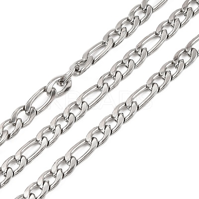 Tarnish Resistant 304 Stainless Steel Figaro Chains CHS-E007-01P-1