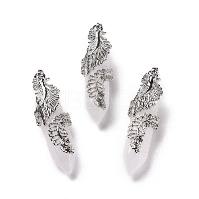 Natural Quartz Crystal Pendants G-E059-02AS-06-1