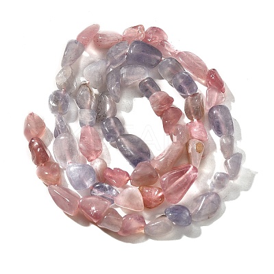 Natural Quartz & Tanzanite Stone Beads Strands G-L610-B23-02-1