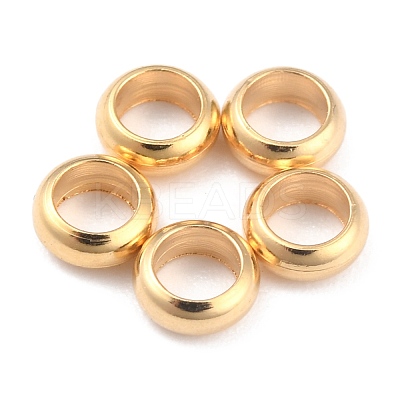 Rack Plating Brass Spacer Beads KK-O139-16D-G-1