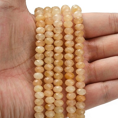 Natural Topaz Jade Beads Strands G-Z111-A06-02-1