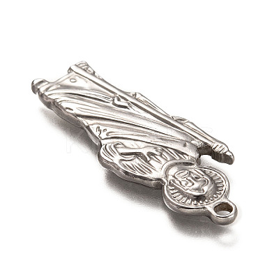 Non-Tarnish 201 Stainless Steel Pendants LS-STAS-H125-02P-1
