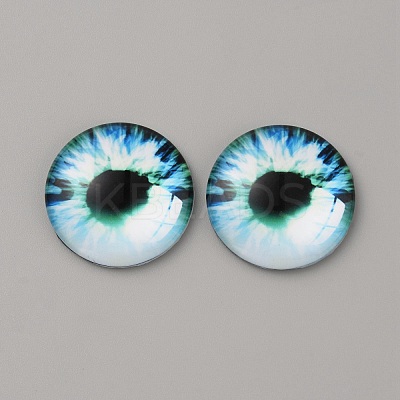 Glass Cabochons LS-GLAA-WH0033-75H-10-1