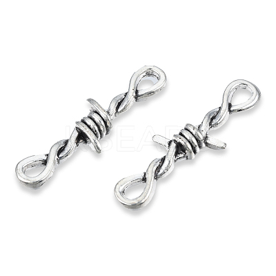 Tibetan Style Alloy Connector Charms TIBE-N011-059-1