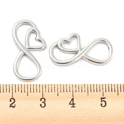Tarnish Resistant 304 Stainless Steel Connector Charms STAS-I202-08P-1