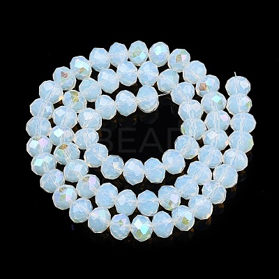 Electroplate Glass Beads Strands EGLA-A044-J8mm-L06-1