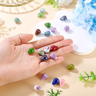 20Pcs Handmade Porcelain Beads PORC-TA0001-24-1