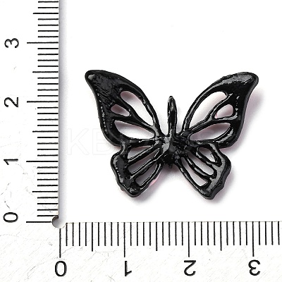 Spray Paint Alloy Rhinestones Pendants ALRI-E130-01EB-02-1