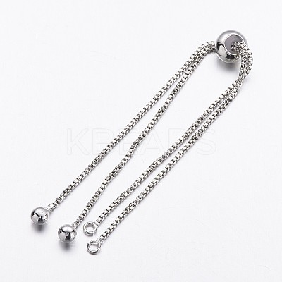 Brass Box Chain Bracelet Making KK-G291-01P-NR-1