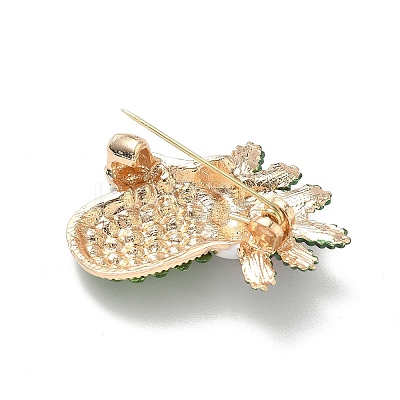 Christmas Alloy Rhinestone Brooch for Backpack Clothes LS-JEWB-I045-01KCG-02-1