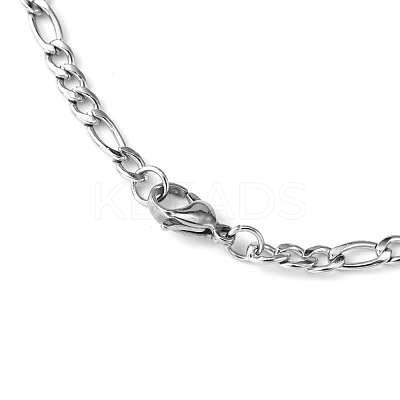 Tarnish Resistant Figaro Chain Necklace for Men NJEW-F027-03-1mm-1