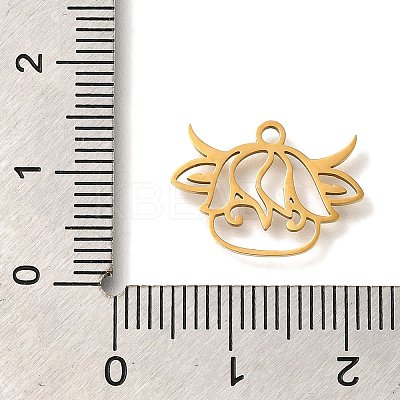 201 Stainless Steel Pendants STAS-R136-17G-1