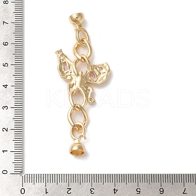 Brass Fold Over Clasps KK-A227-35G-1