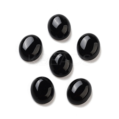 Natural Black Onyx(Dyed & Heated) Cabochons G-G145-01A-28-1