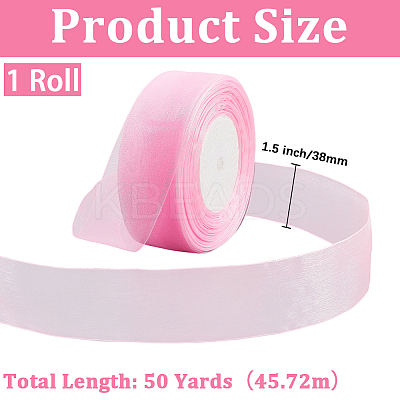 1 Rolls Sheer Organza Ribbon SRIB-CY0001-22B-07-1