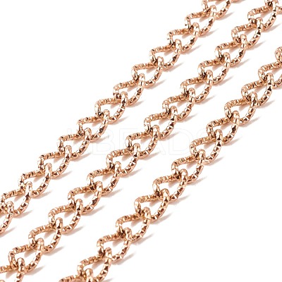 Ion Plating(IP) 304 Stainless Steel Curb Chains CHS-E005-01RG-1