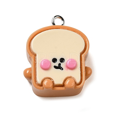 Opaque Resin Imitation Food Pendants CRES-M030-06F-1