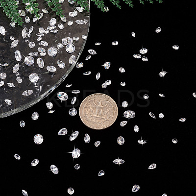 320Pcs 16 Style Cubic Zirconia Cabochons ZIRC-YS0001-03-1