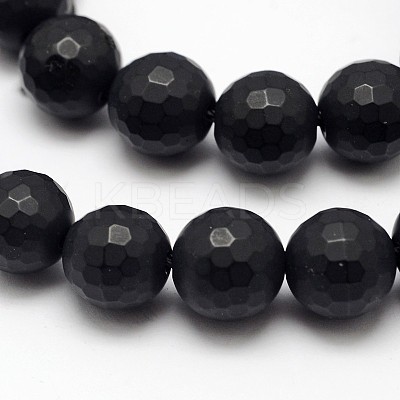 Natural Black Onyx Beads Strands G-D710-10mm-06-1