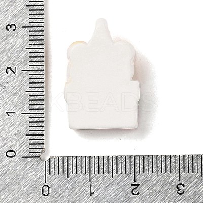 Christmas Bear Theme Opaque Resin Decoden Cabochons RESI-S397-02G-1