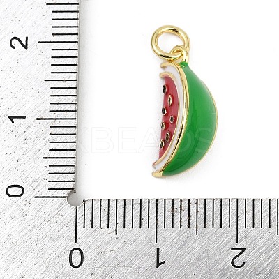 Brass Enamel Pendants KK-L231-19G-1