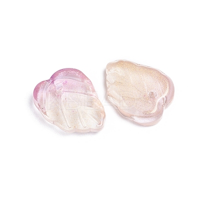 Two-Tone Transparent Glass Charms GLAA-H016-15V-1