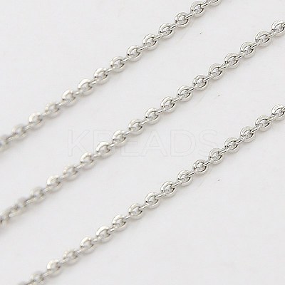 Tarnish Resistant 304 Stainless Steel Cable Chains CHS-H001-23P-B-1