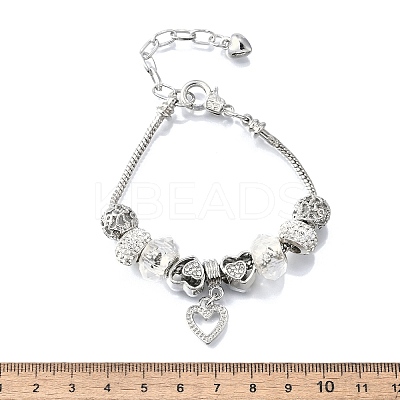 Alloy European Beads Charm Bracelets BJEW-F495-21P-1