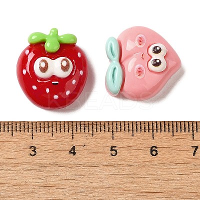 Opaque Resin Funny Big Eye Fruit Decoden Cabochons RESI-H164-06-1