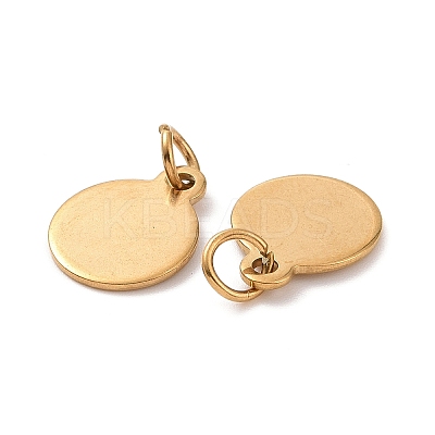 Ion Plating(IP) 304 Stainless Steel Charms EJEW-L238-02C-G-1