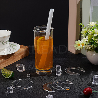 16Pcs Acrylic Blank Tumbler Topper TACR-BC0001-14-1