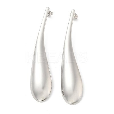 304 Stainless Steel Teardrop Stud Earrings for Women EJEW-M089-07P-1